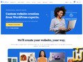 screenshot of Custom WordPress website from bluehost.com