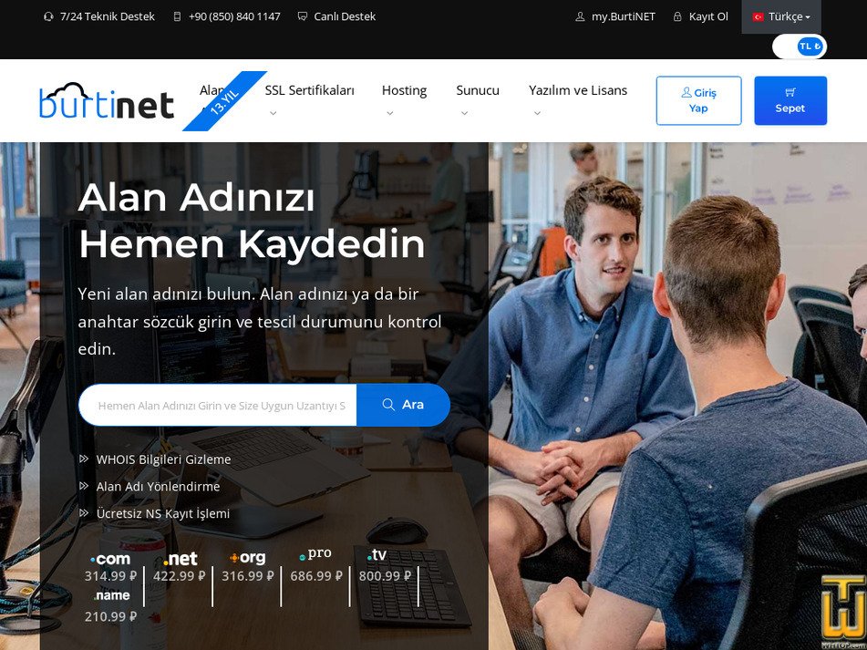 Alınan 21 Ocak, 2025 burtinet.com ekran görüntüsü