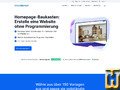 Bildschirmfoto von Website Builder Start von checkdomain.de