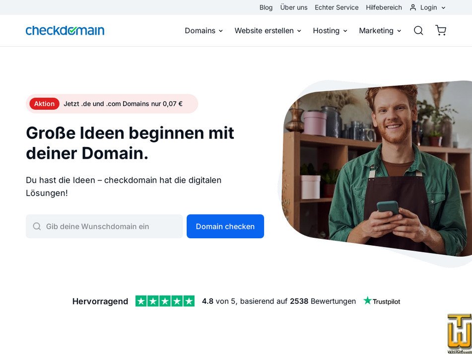 checkdomain.de Bildschirmfoto