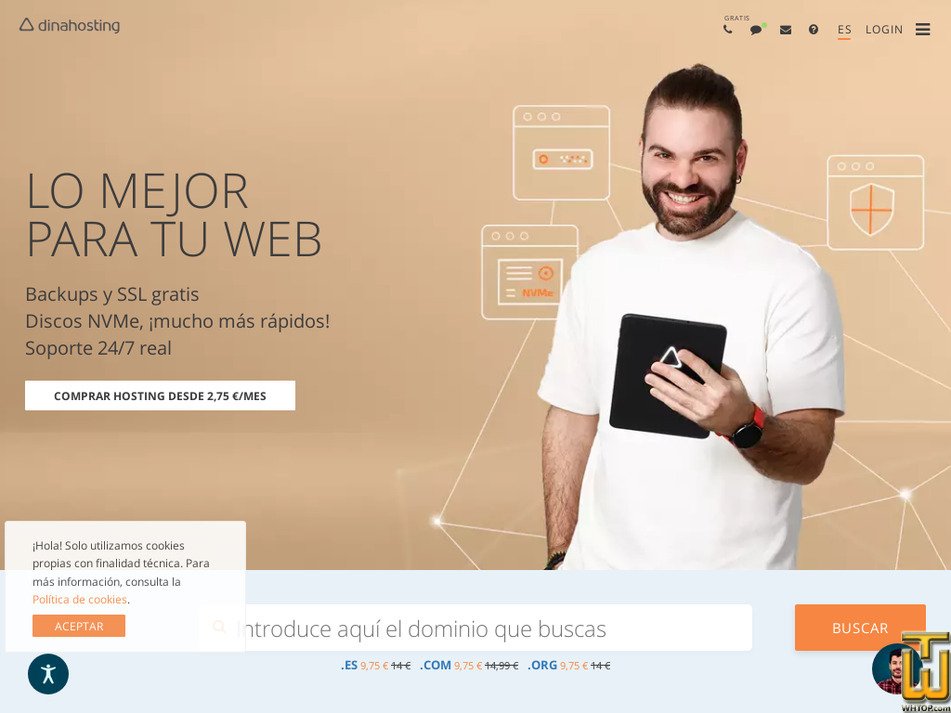 Tomado en 20 abril, 2024 dinahosting.com captura de pantalla