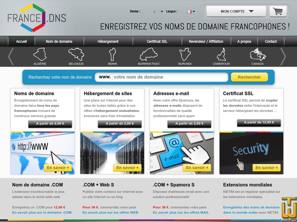 Taken on 2 June, 2022 francedns.com screenshot