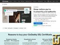 screenshot of Single Domain DV SSL from godaddy.com