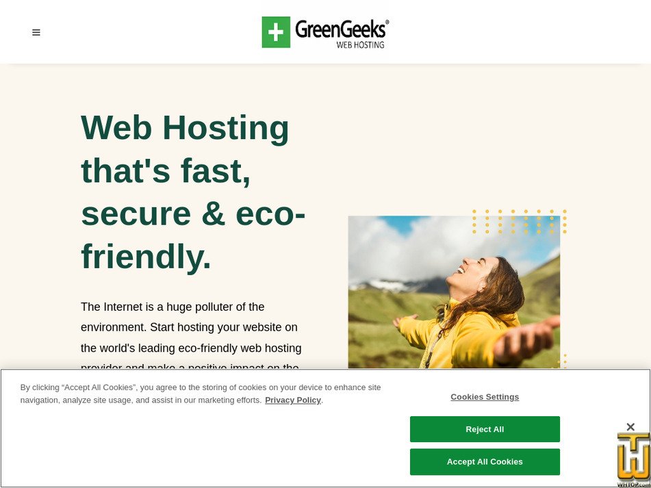 Taken on 24 January, 2025 greengeeks.com screenshot