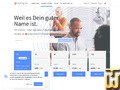 Bildschirmfoto von .de Domain von hosting.de