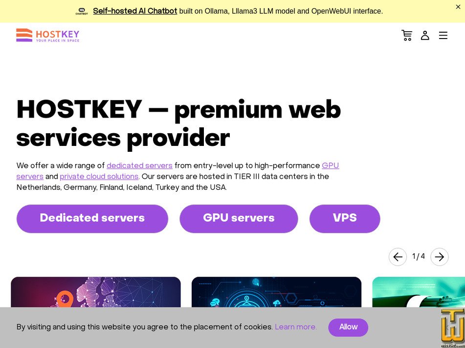 hostkey.com screenshot