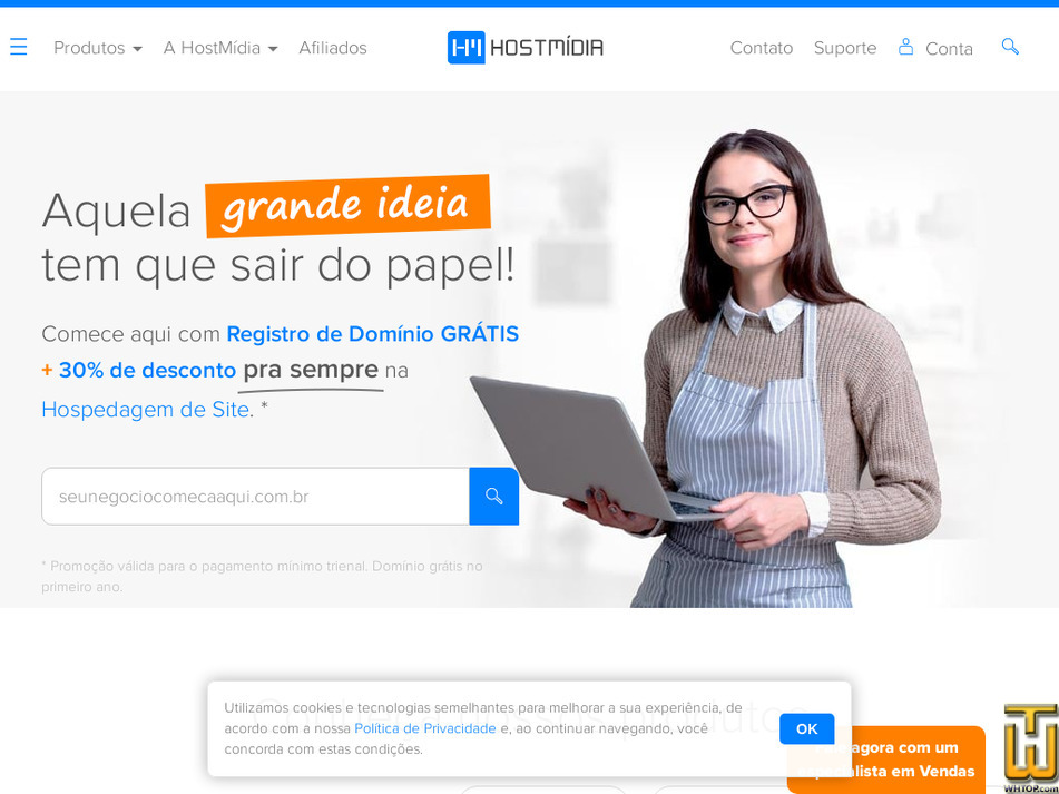 Levado no 3 Abril, 2024 hostmidia.com.br screenshot
