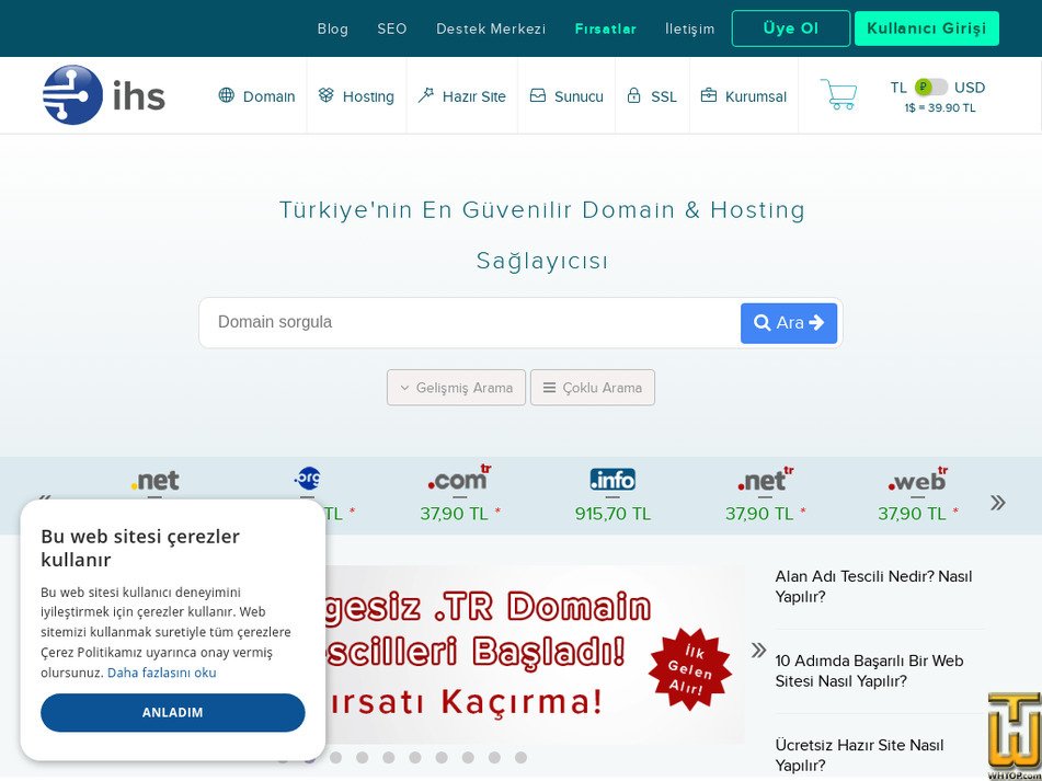 Alınan 1 Temmuz, 2025 ihs.com.tr ekran görüntüsü