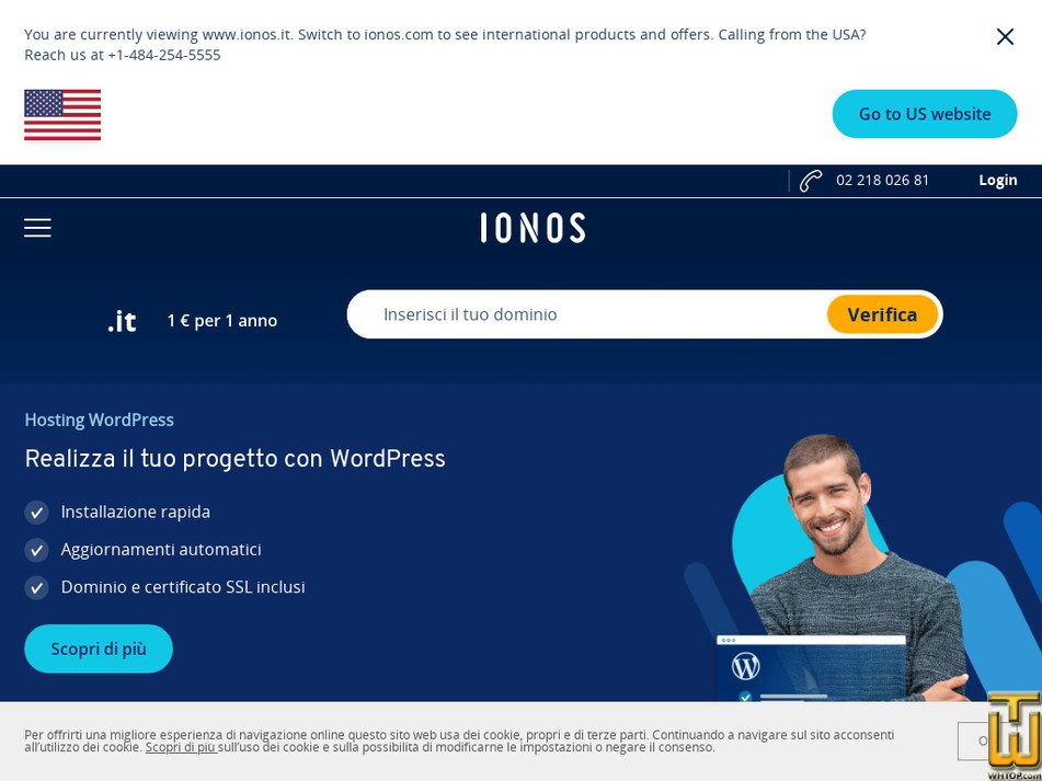 ionos.it screenshot