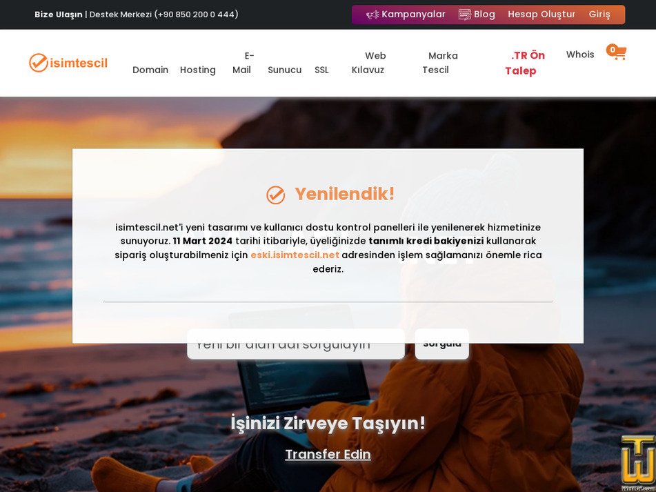 Alınan 19 Nisan, 2024 isimtescil.net ekran görüntüsü