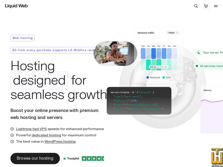Taken on 21 January, 2025 liquidweb.com screenshot