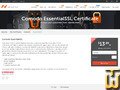 screenshot of EssentialSSL from namecheap.com