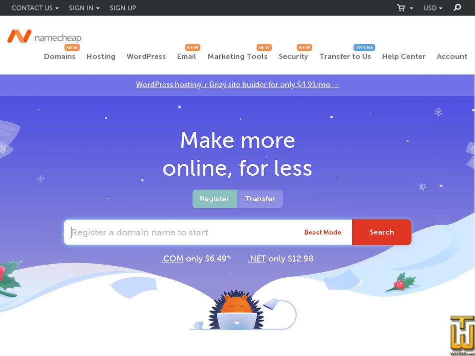 Taken on 24 January, 2025 namecheap.com screenshot