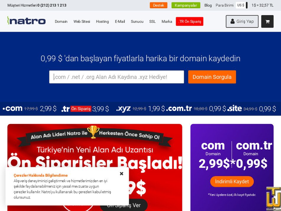 Alınan 20 Nisan, 2024 natro.com ekran görüntüsü