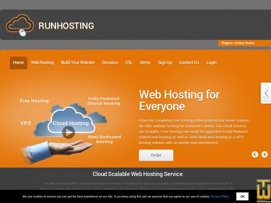 Aufgenommen am 20 April, 2024 runhosting.com Bildschirmfoto