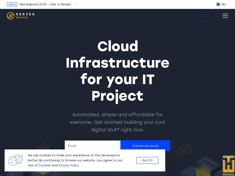 serverspace.io screenshot
