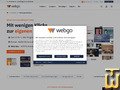 Bildschirmfoto von Homepage Baukasten Starter von webgo.de