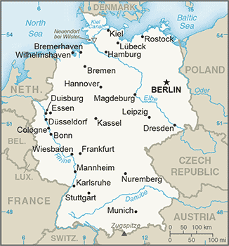 DE country map
