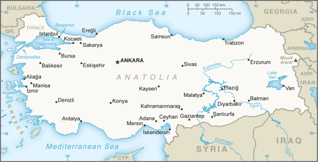 TR country map